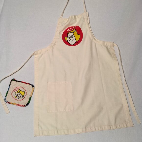 Vintage Good Sam Camping RV Club Kitchen Apron And Potholder Company Logo Cook - Picture 3 of 9